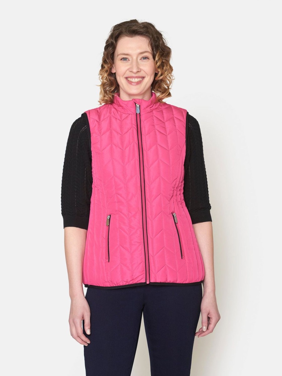 Toj Brandtex | Quiltet Vest Pink