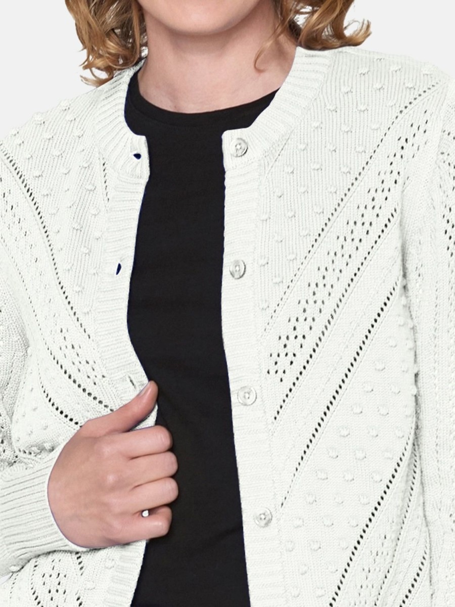 Toj Brandtex | Strik Cardigan Off White