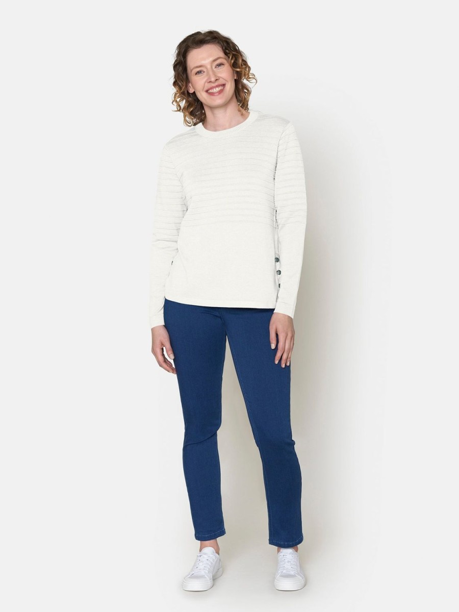 Toj Brandtex | Strik Pullover Hvid