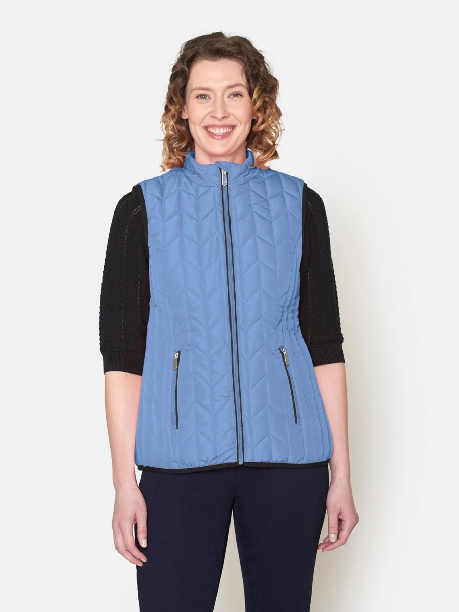 Toj Brandtex | Quiltet Vest Sky Blue