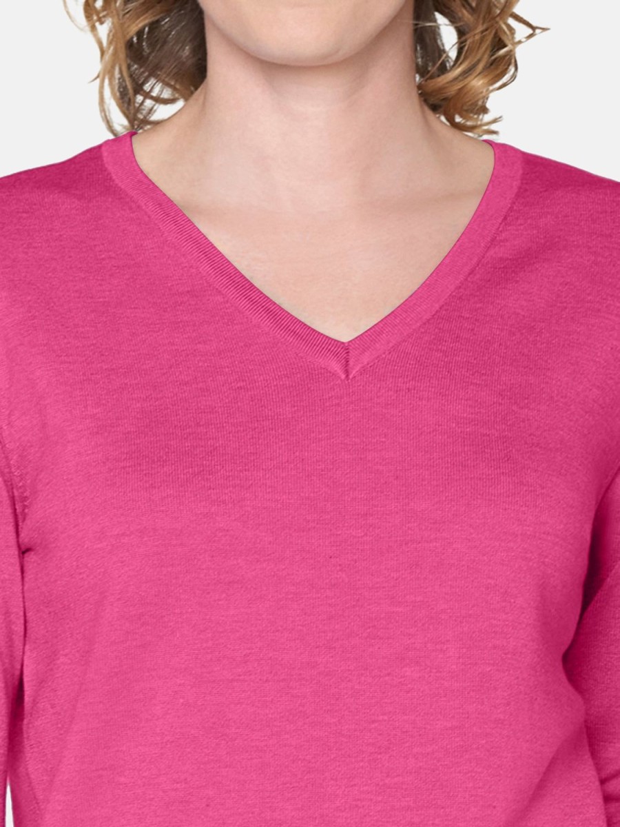 Toj Brandtex | Strik Pullover Med V-Hals Pink