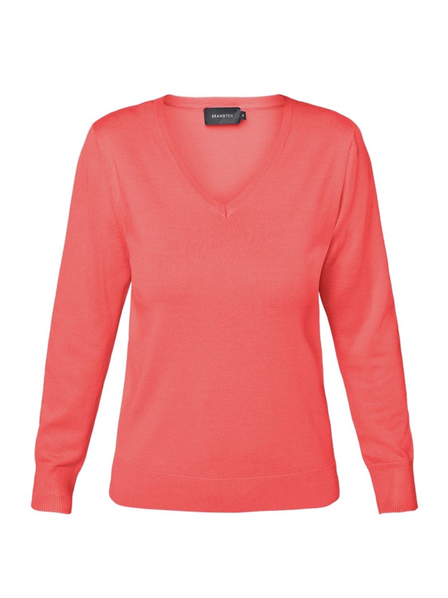 Toj Brandtex | Pullover Med V-Hals Coral