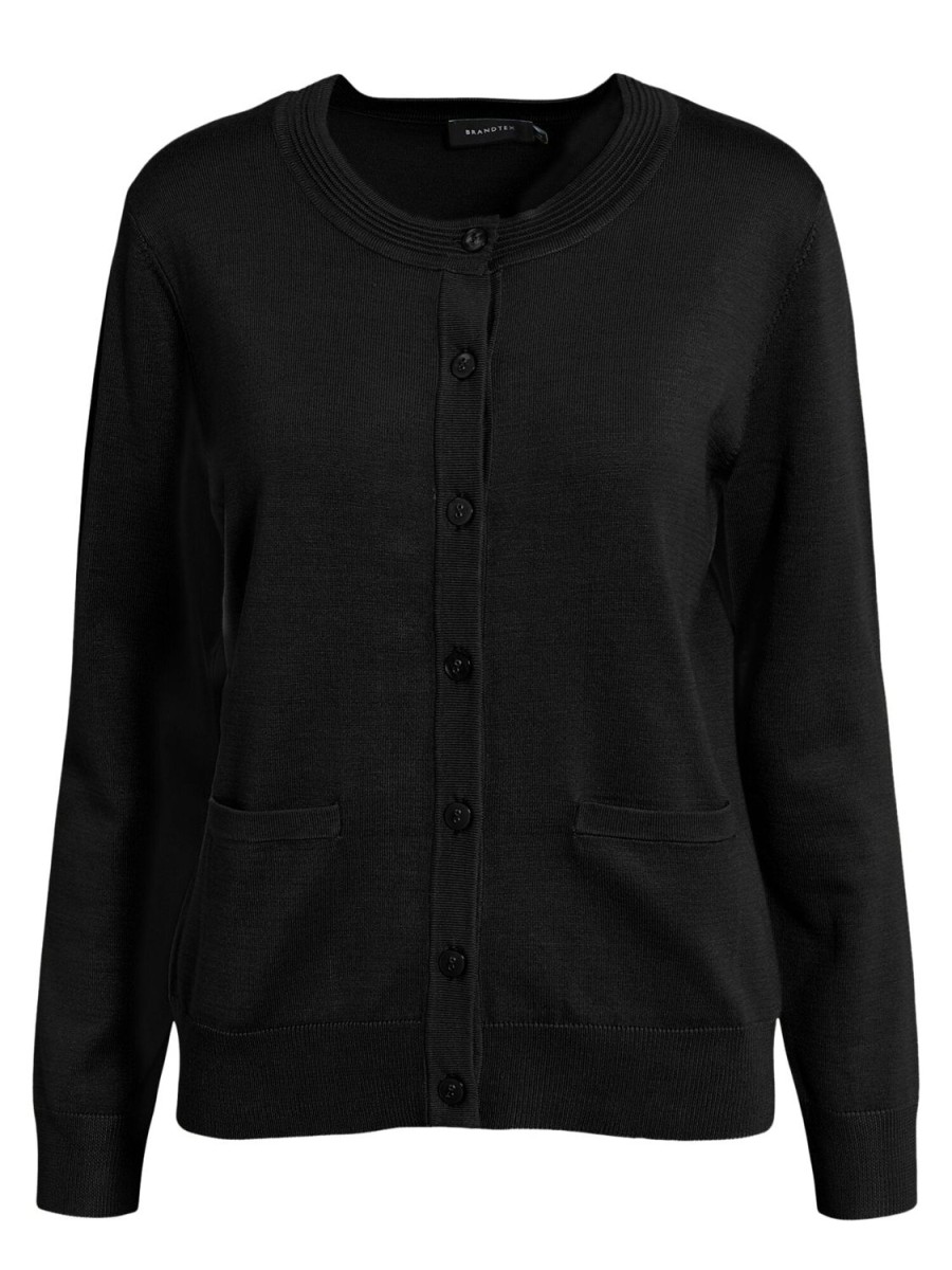 Toj Brandtex | Cardigan Med Lomme Black