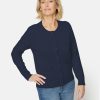 Toj Brandtex | Cardigan Med Lomme Midnight Blue