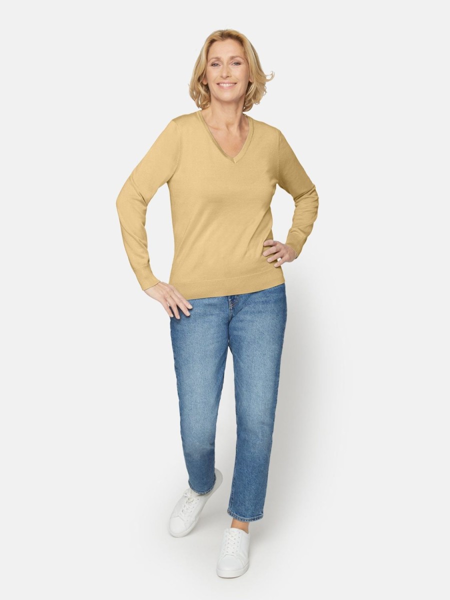 Toj Brandtex | Pullover Med V-Hals Sahara Sun