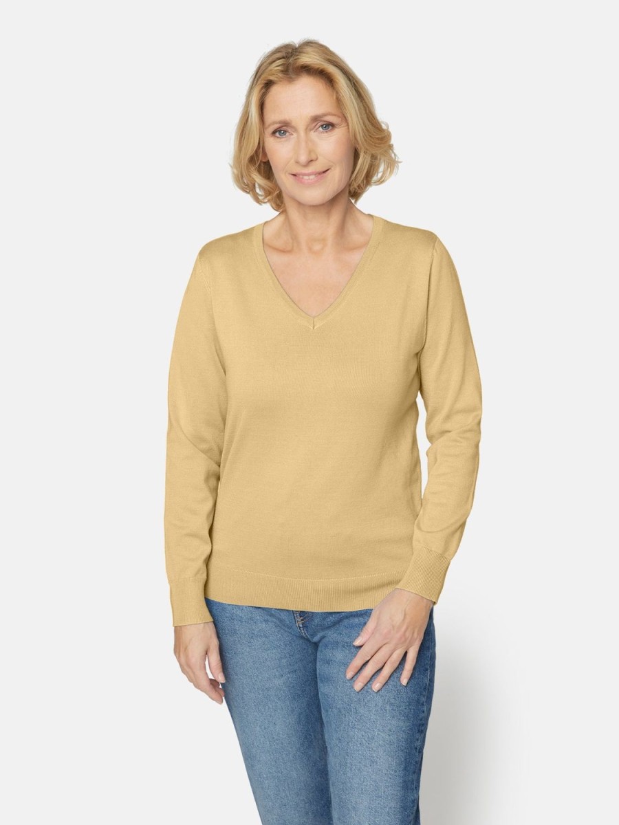 Toj Brandtex | Pullover Med V-Hals Sahara Sun