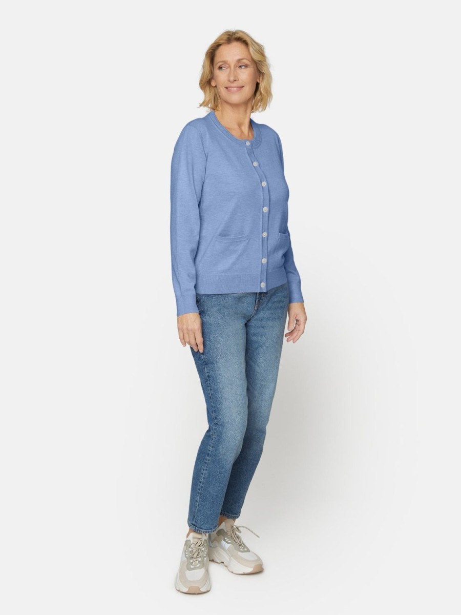 Toj Brandtex | Cardigan Med Lomme Serenity Blue